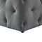Genevieve Linen/Velvet Tufted Upholstered Cube Storage Ottoman, 1 Piece